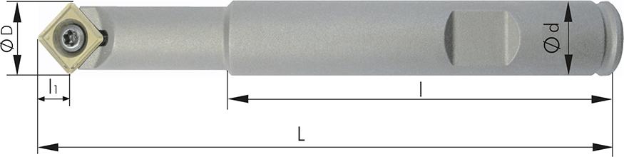 Imagen del producto Fresa biselar/centrar 45ºZ1 D12mm para SOMT 09