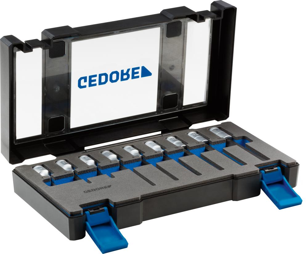 Imagen del producto Jgo puntas destornillador1/2" hembra hex 4-14mm de9 pzas GEDORE