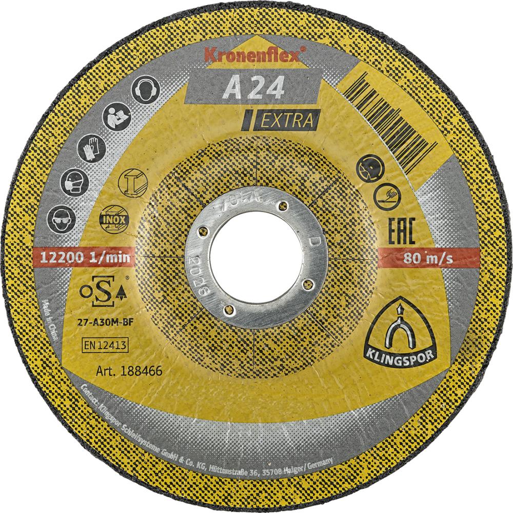 Imagen del producto Disco desbaste acodado A24 Extra 115x6mm KLINGSPOR