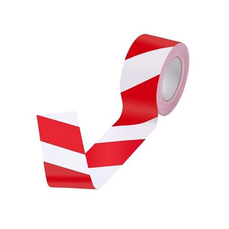 Imagen del producto ROLLO CINTA SEÑAL ROJA/BLANCA 10CMX200M