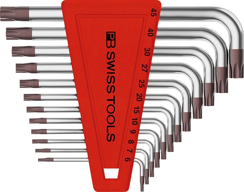Imagen del producto Juego llaves Allen en soporte plástico 12 piezas T6-T45 PB Swiss Tools