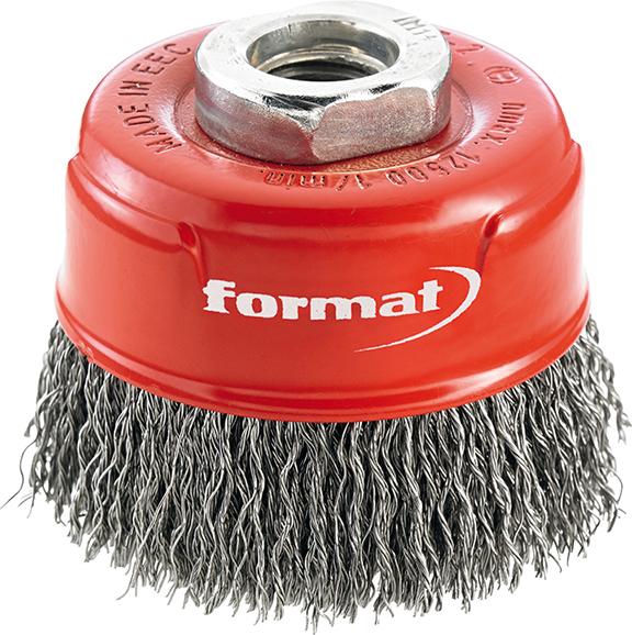 Imagen del producto Cepillo de copa Longlife acero M14 ondulado 60x mmFORMAT