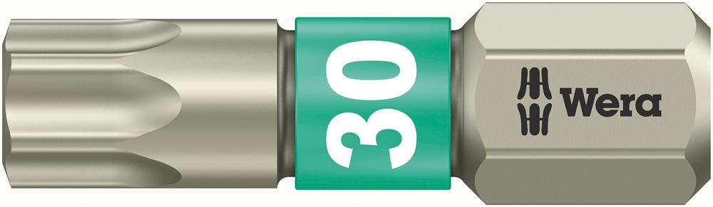 Imagen de PUNTA INOXIDABLE 1/4" DIN3126C6,3 T30X25MM WERA