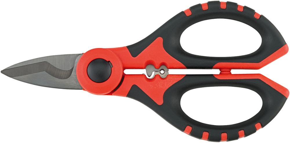 Imagen de TIJERAS PARA ELECTRICISTA160 MM, ANILLOS 2K FILO DE CORTE MICROSERRADO FORMAT
