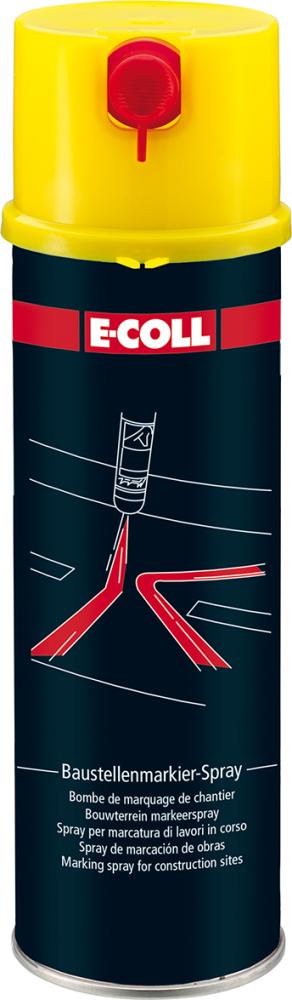 Imagen de SPRAY TRAZADOR DE OBRAS BOTE SPRAY 500ML AMARILLOE-COLL