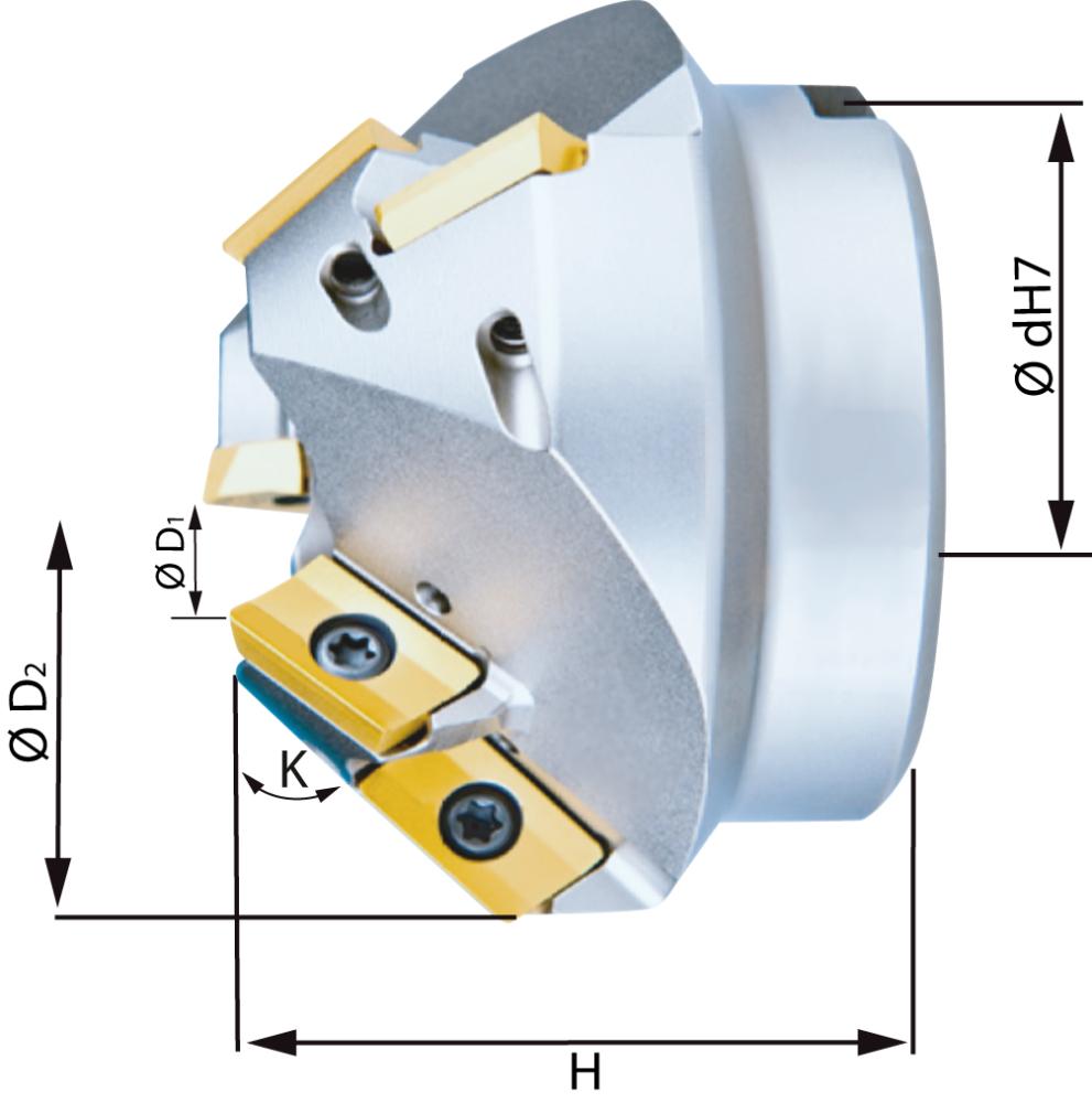 Imagen del producto Fresa para biselar 30G Z6para XPHT16