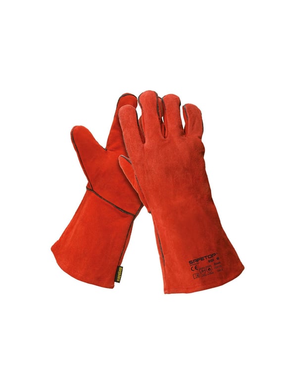 Imagen del producto GUANTE SOLDADOR ROJO ESSEN 35 CM T-10