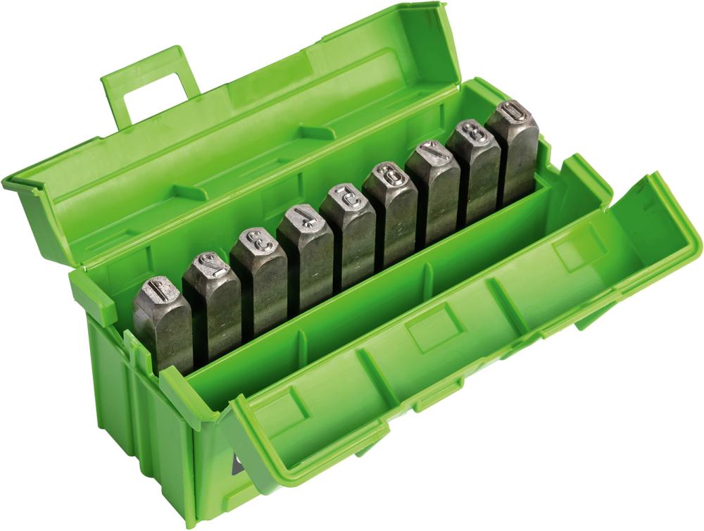 Imagen de JGO PUNZONES NºS Y LETRASNIQUELADO TAMAÑO FUENTE 4MM KUKKO