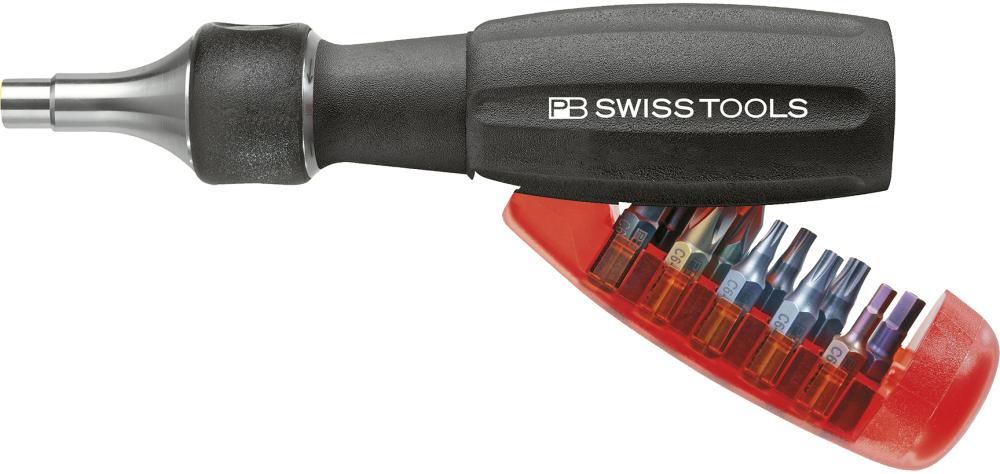 Imagen de DEP. PORTAPUNTAS LARGO 10PIEZA CON CARRACA PB SWISS TOOLS