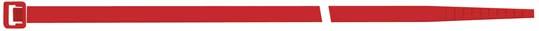 Imagen del producto Brida de nailon rojo 100x2,5mm a100 pzas. SapiSelco