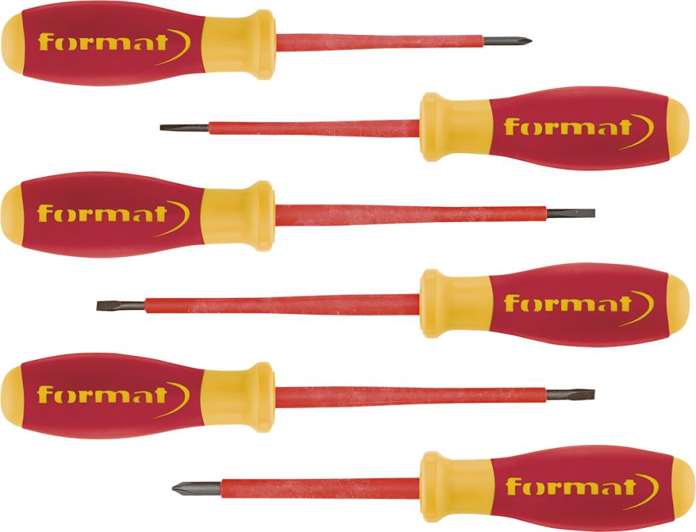 Imagen del producto Jgo destornilladores VDE 6 pzas FORMAT