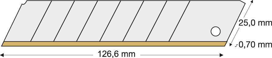 Imagen de HOJA SECCIONABLE TIN 25MMPAQUETE CON 10 UNIDADES LUTZ BLADES