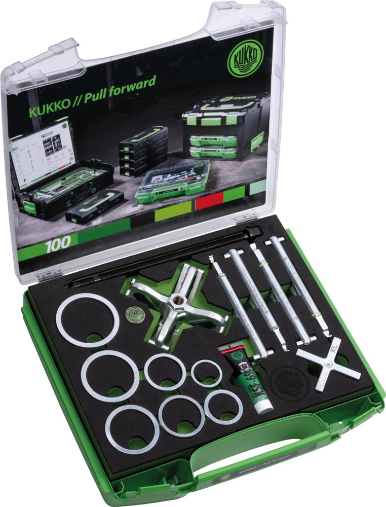Imagen de JUEGO EXTRACTORES RODAMIENTO DE BOLAS PULLPO PARARODAMIENTOS MEDIOS 17-100MM KUKKO