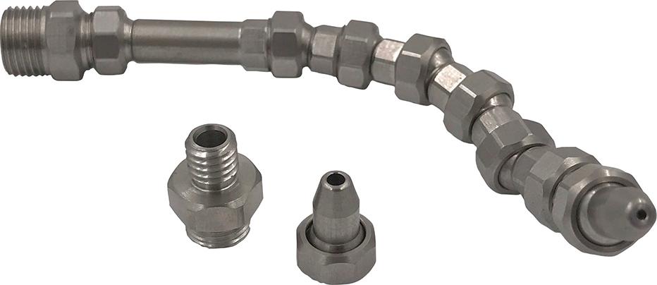 Imagen del producto Juego de mangueras de refrigerante V2A 1/8" tipo 0 tamaño de paso 3,2mm long. total 110 mm