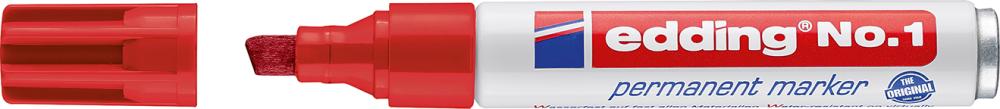 Imagen del producto Rotulador permanente 1 rojo edding