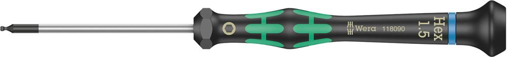 Imagen de DESTORNILLADOR ELECTRÓNICA HEMBRA HEX C/CABEZA ESFÉRICA 1,5MM WERA