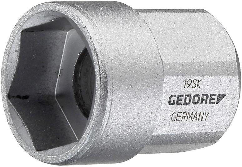 Imagen de VASO DE LLAVE DE VASO ACCIONAMIENTO 1/2" HEX EXTERIOR SALIDA HEX 10X24MM GEDORE