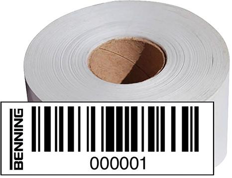 Imagen de ETIQUETAS CON CÓDIGO DE BARRAS Nº 1001-2000 BENNING