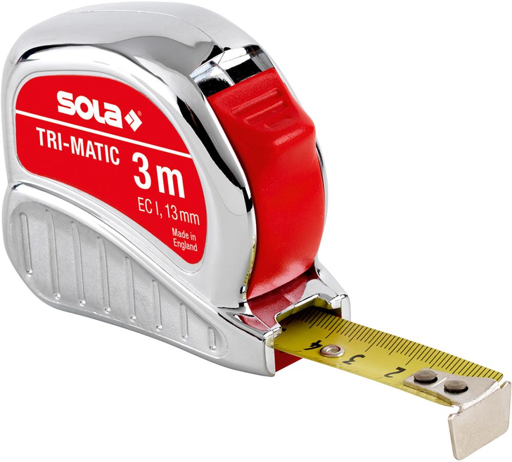 Imagen del producto Cinta métrica enrollable TRI-MATIC 13mm sola