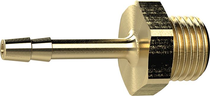 Imagen del producto Tobera portatubo roscada latón AG G1/8" manguera Øinterior 6mm RIEGLER