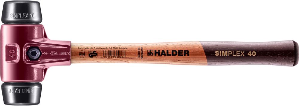 Imagen de MARTILLO DE SUPERFICIE BLANDA SIMPLEX GOMA 40MM HALDER