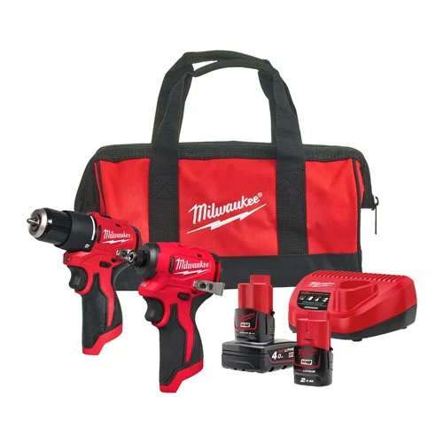 Imagen del producto PACK TALADRO PERCUTOR Y ATORNILLADOR IMPACTO M12BLPP2B-422B