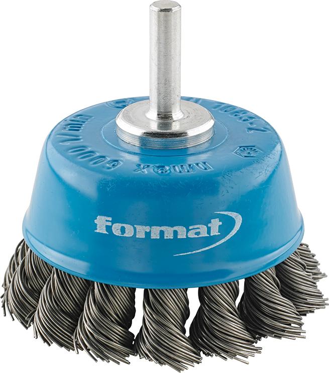 Imagen del producto Cepillo de copa acero trenzado 6mm 65x0,5mm FORMAT