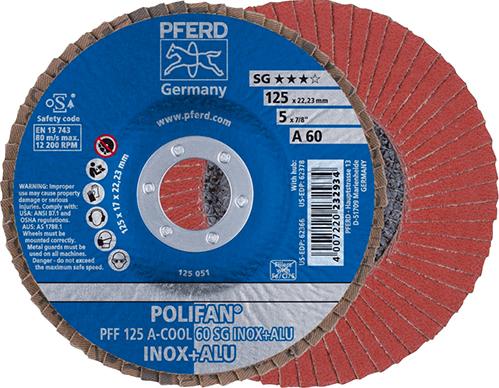 Imagen del producto Disco abrasivo de láminasA-COOL SG recto 125mm K40Pferd