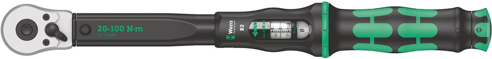 Imagen de LLAVE DINAMOMÉTRICA CLICK-TORQUE 20-100NM 3/8" WERA