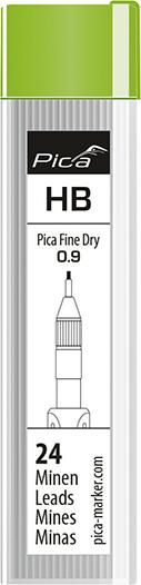 Imagen de MARCADOR PICA FINE DRY JUEGO DE MINAS GRAFITO H (24 UDS.) PICA