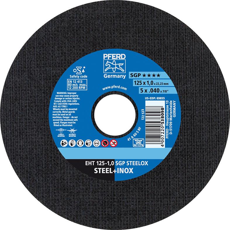 Imagen del producto Disco de corte recto A60SSG-INOX 125x1mm PFERD