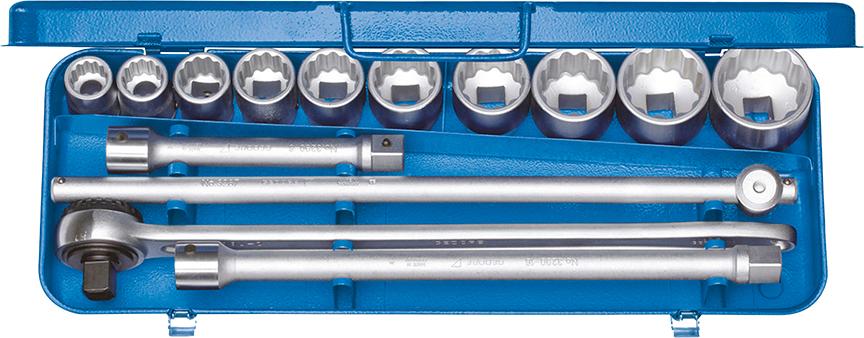 Imagen de JUEGO DE LLAVES DE VASO 3/4" 14 PIEZAS D32 EAU-2 GEDORE