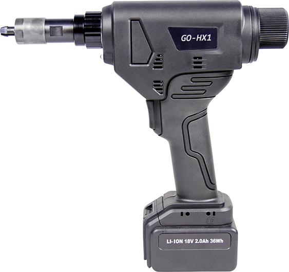Imagen de PUNZONADORA HEX. A BAT. GO-HX 1 EN MALETÍN 2AH 36W 2X BATERÍA Y CARGADOR M4-8 GOEBEL