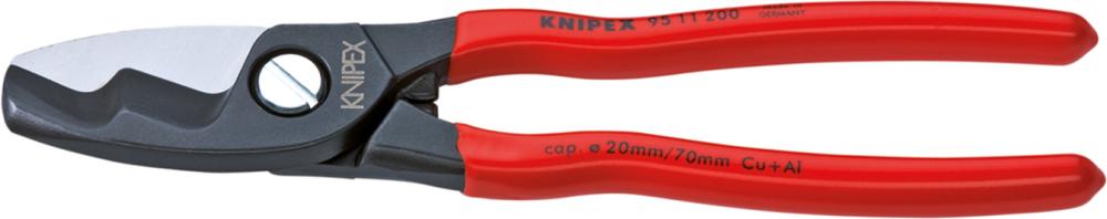 Imagen de CIZALLA PARA CABLE CON MANGOS DE PLÁSTICO 200MM KNIPEX