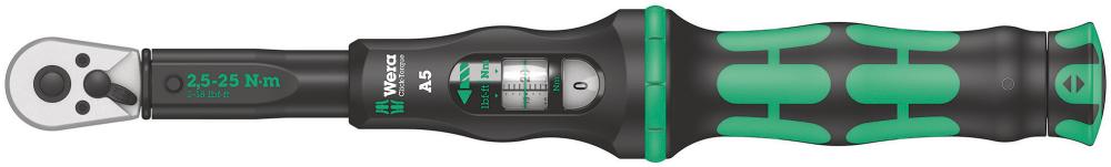 Imagen de LLAVE DINAMOMÉTRICA CLICK-TORQUE 2,5-25NM 1/4" WERA