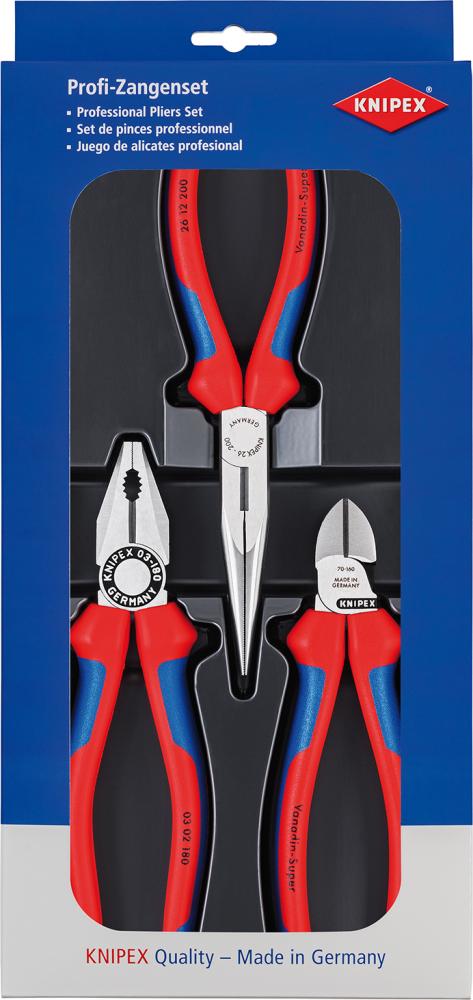 Imagen de JGO ALICATES MONTAJE 3 PZAS KNIPEX