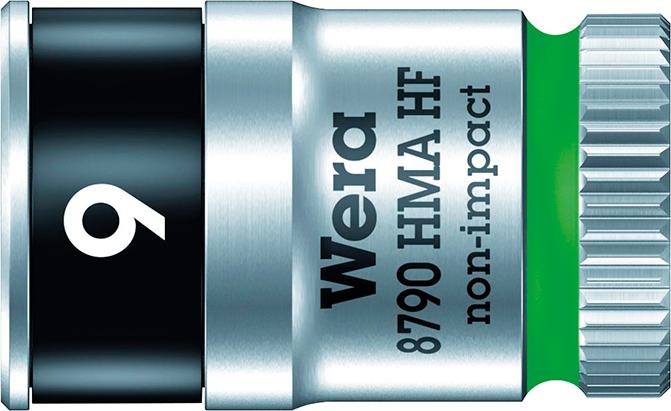 Imagen de LLAVE DE VASO 1/4" 9 MM HEX. FUN. RET. WERA