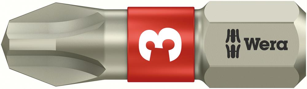 Imagen de PUNTA INOXIDABLE 1/4" DIN3126C6,3 PH3X25MM WERA