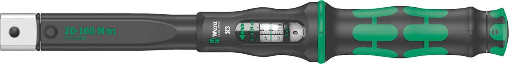 Imagen de LLAVE DINAMOMÉTRICA CLICK-TORQUE X 3 20- 100NM 9X12MM WERA