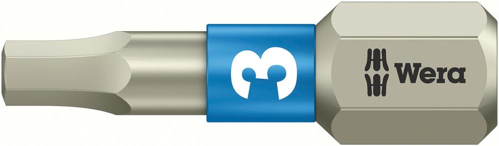 Imagen de PUNTA INOXIDABLE 1/4" DIN3126C6,3 HEMBRA HEX 3X25MM WERA