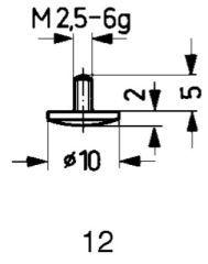 Imagen de CALIBRE DE MEDICIÓN MD TIPO 12/10,0MM KÄFER