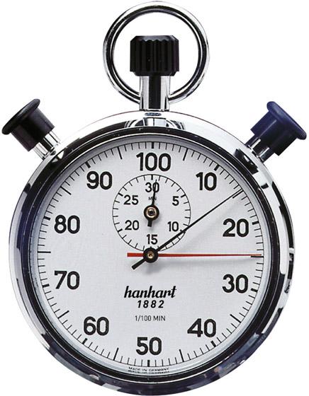 Imagen del producto Cronómetro incremental doble 1/100-min. 30min. HANHART