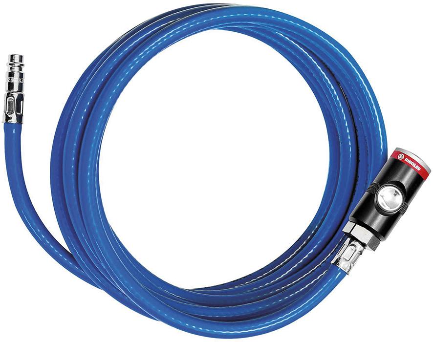 Imagen del producto Juego de mangueras con acoplamiento pulsador 6,3x2,35mm 10m azul RIEGLER