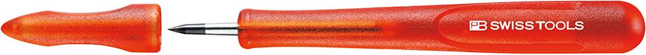 Imagen del producto Punta trazar metal duro 4x135mm con caperuza y Mango de plástico PB Swiss Tools