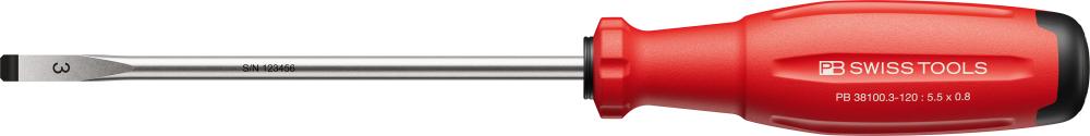 Imagen de DESTORNILLADOR PLANO 5,5X0,8X120MM SWISSGRIP EVO PB SWISS