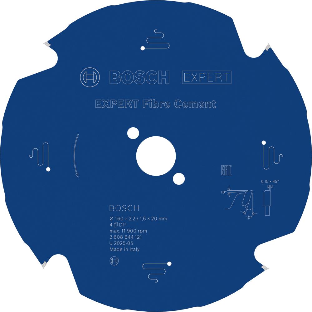 Imagen del producto Hoja de sierra circular de metal duro 160x2,2/1,6x20 4Z TCG BosU.E.=1 unidad Expert for