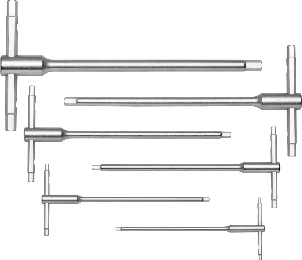 Imagen de JUEGO DESTORNILLADORES C/MANGO T C/ ASA DESLIZANTE5 PIEZAS, 2,5-6MM PB SWISS TOOLS