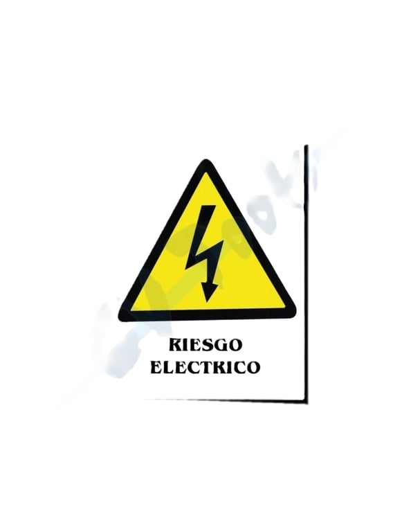 Imagen del producto CARTEL PVC 21X29 RIESGO ELECTRICO