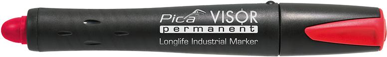 Imagen del producto Rotulador permanente VISOR industrial rojo Pica