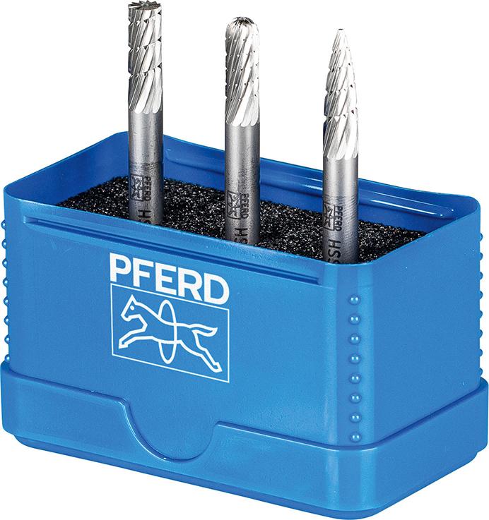 Imagen del producto J. fresas mango HSS 6mm 3piezas, A-C-K Ø 6mm, dentado Z3 Pferd